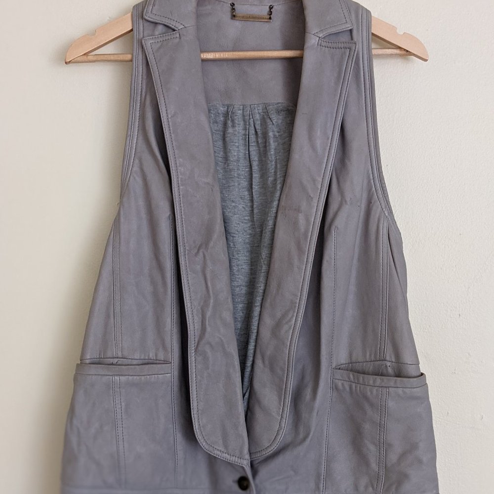 DvF Diane von Furstenberg Leather Vest